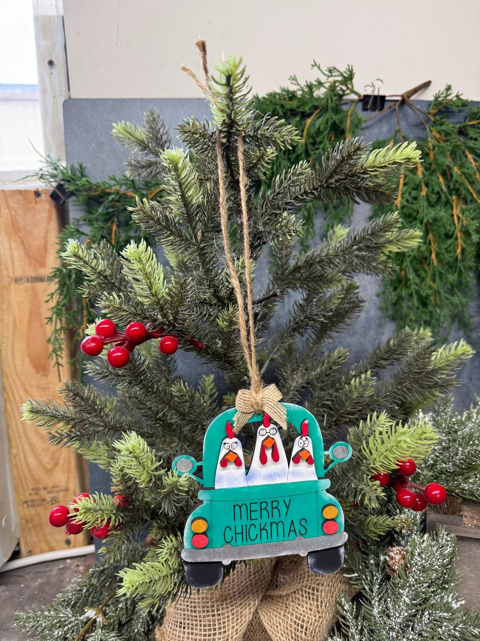 Merry Chickmas Ornament Christmas Ornament