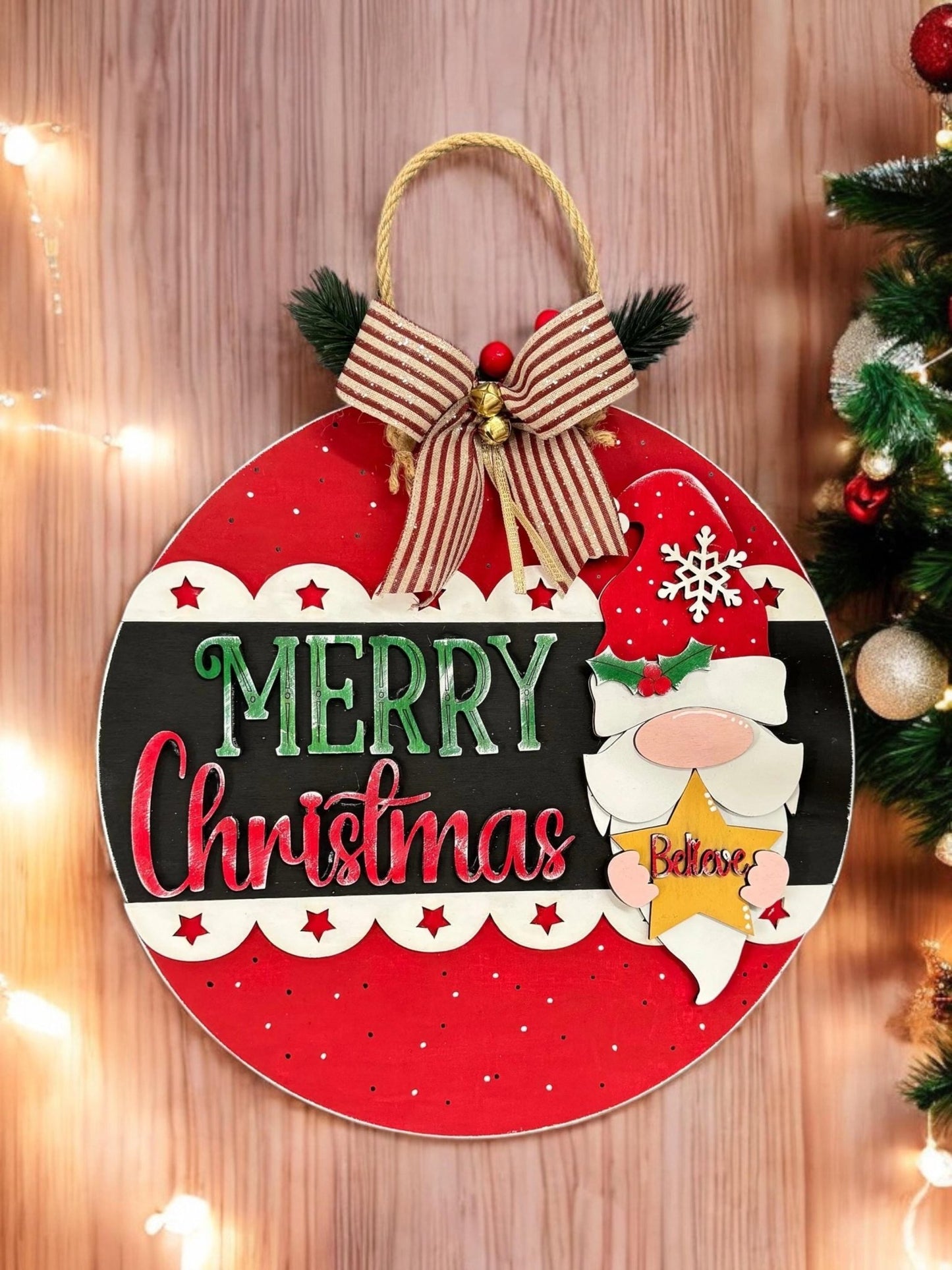 Merry Christmas Gnome Sign