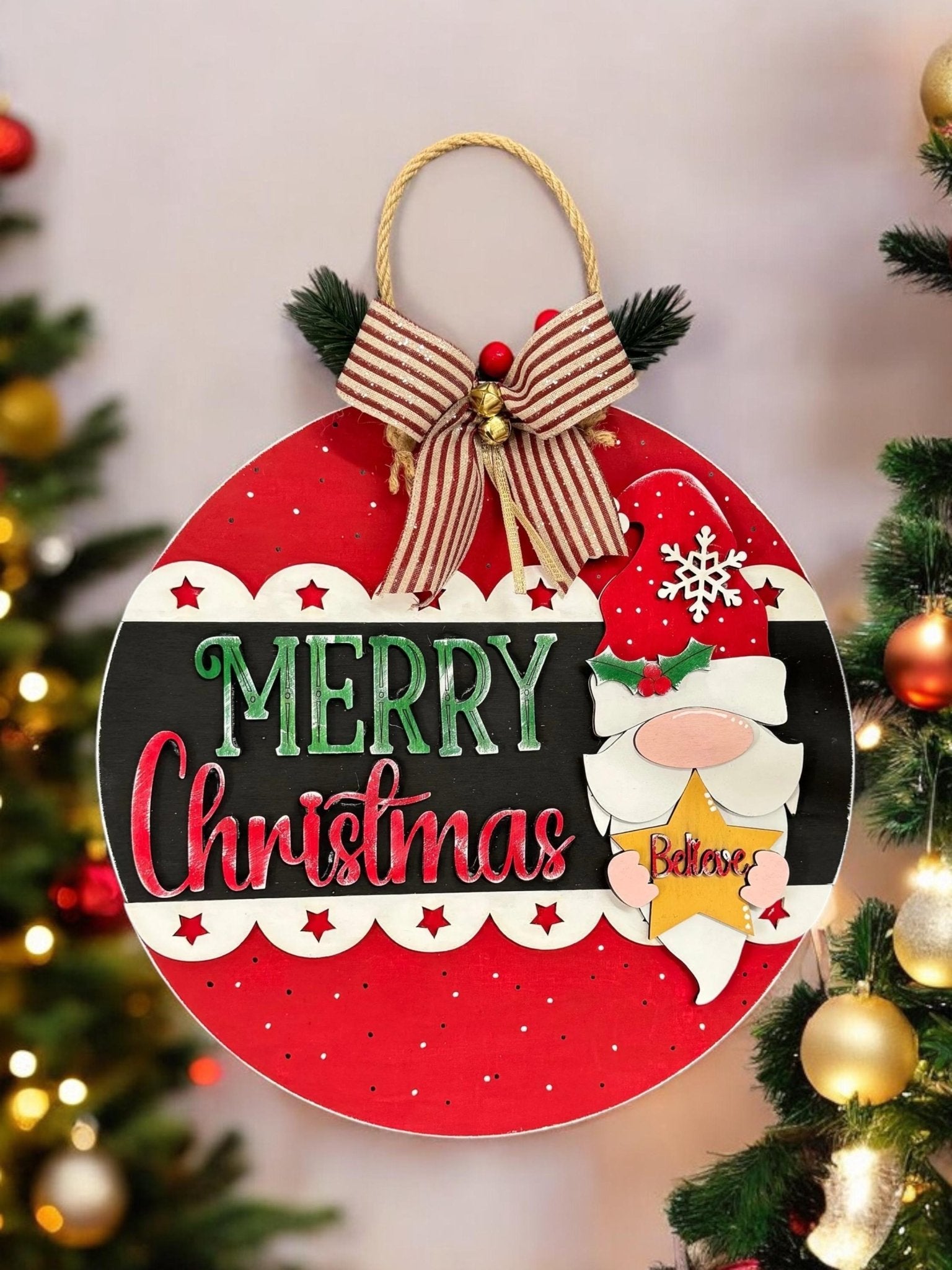 Merry Christmas Gnome Sign