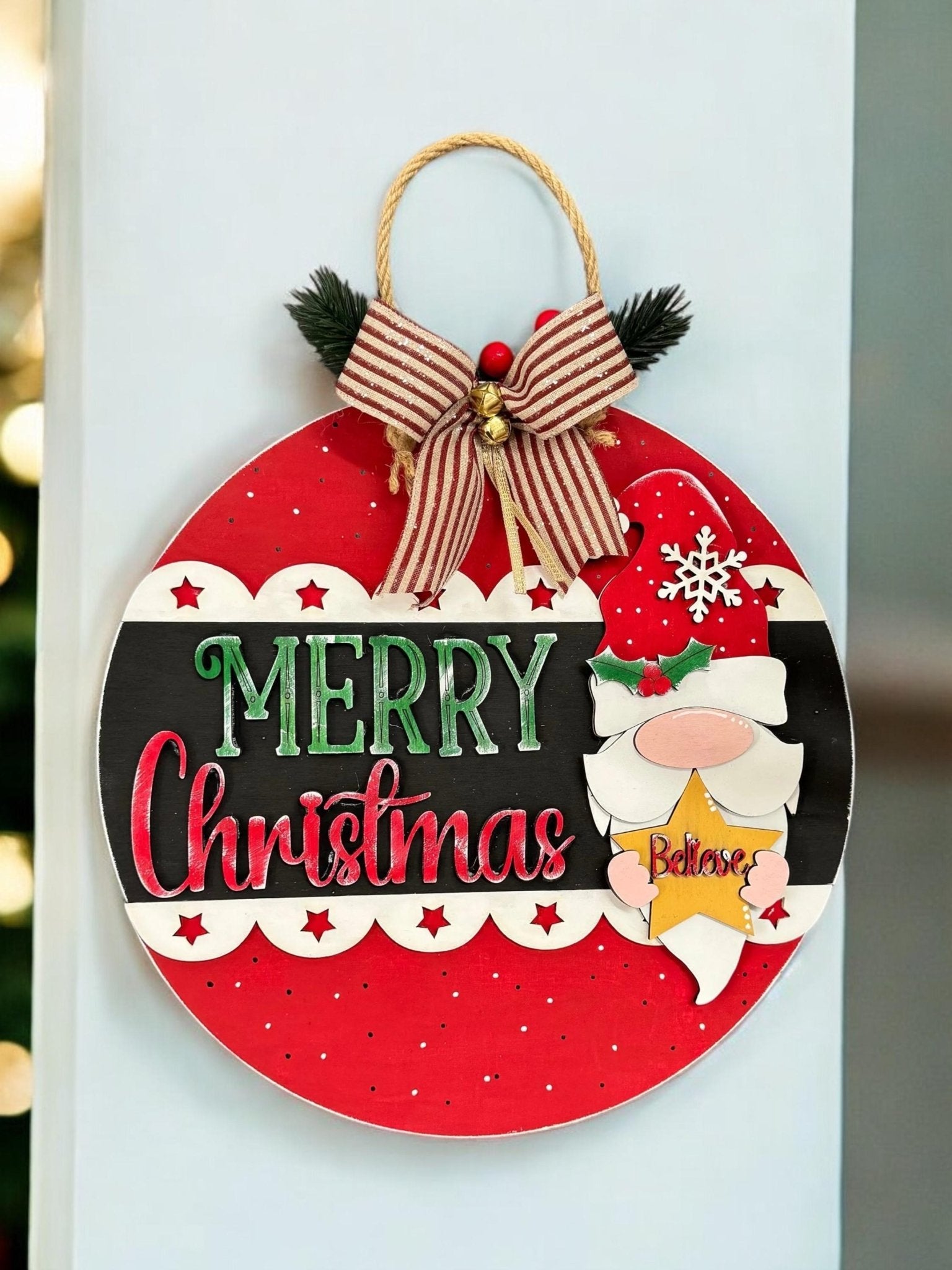 Merry Christmas Gnome Sign