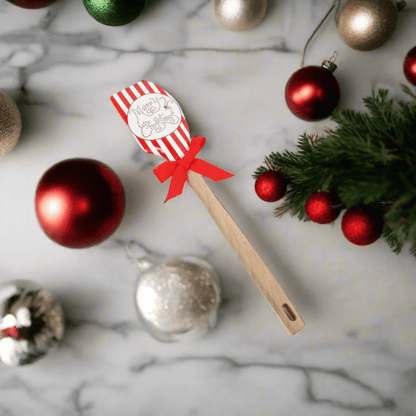 Merry Christmas Red Stripe Silicone Spatula - Nifty Decor & More
