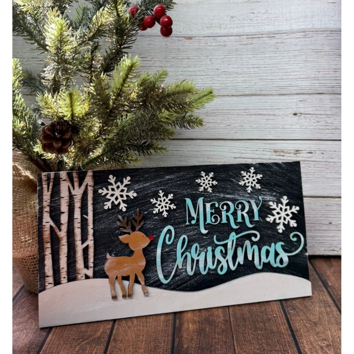 Merry Christmas Sign - Nifty Decor & More