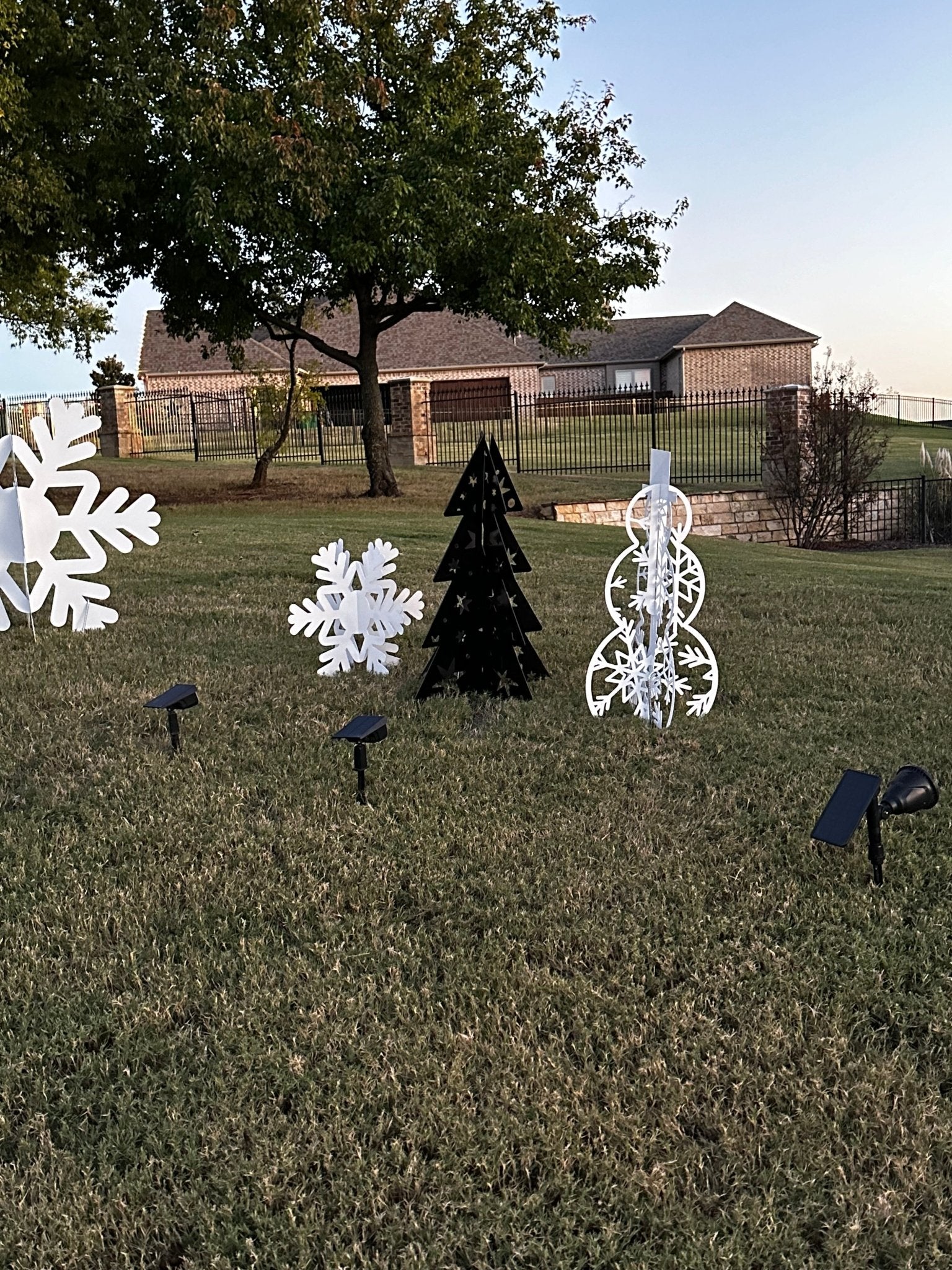 Metal Snowflakes Outdoor Decor outdoor decorations