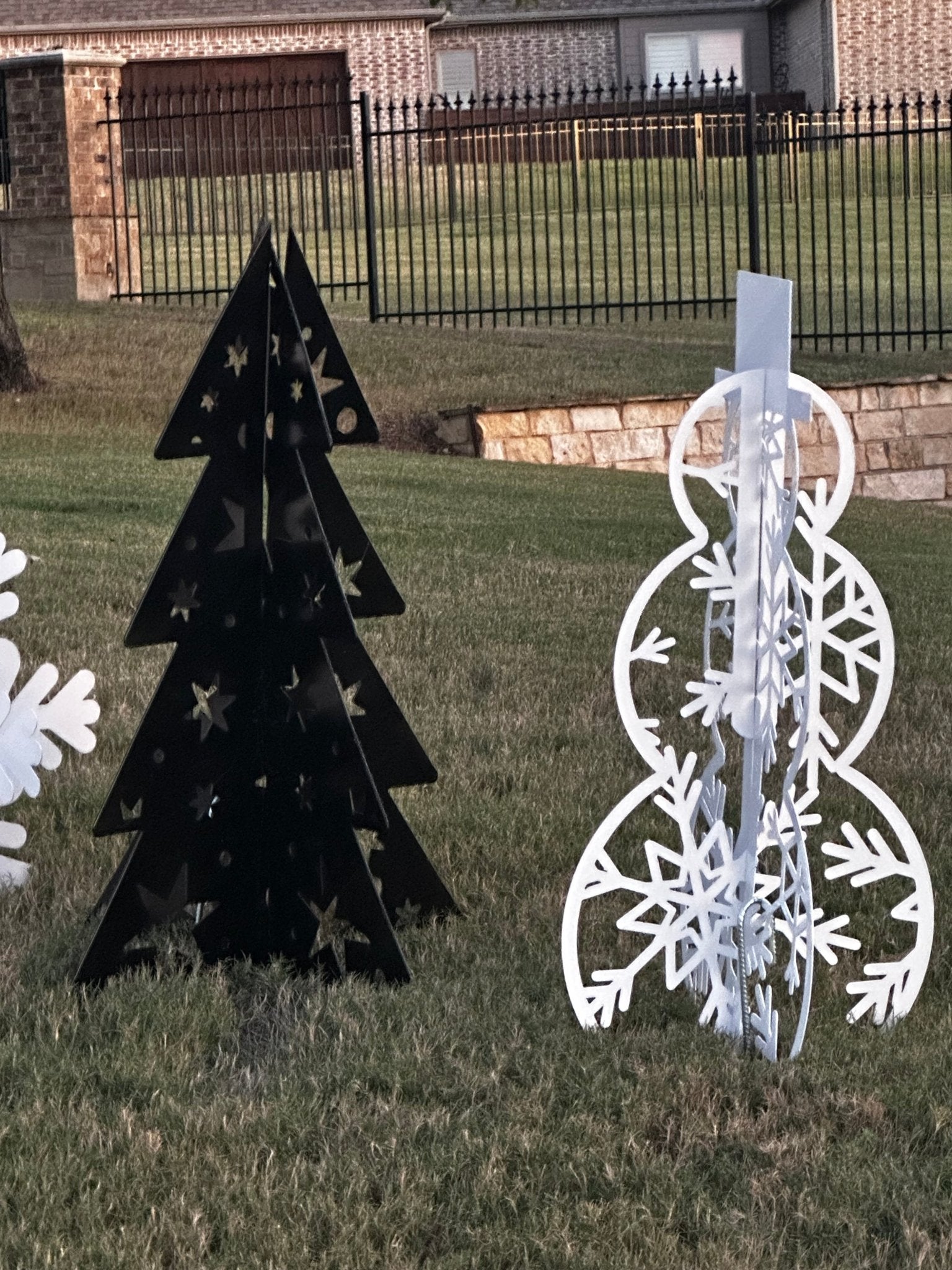Metal Snowman Outdoor Decor outdoor decorations