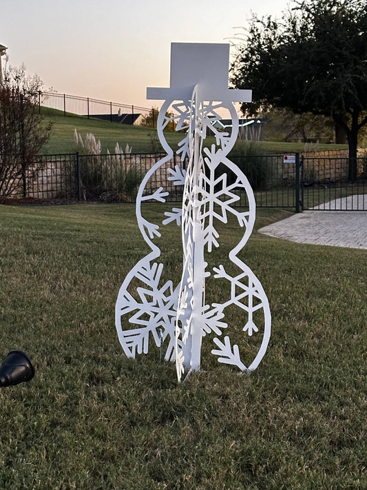 Metal Snowman Outdoor Decor - Nifty Decor & More