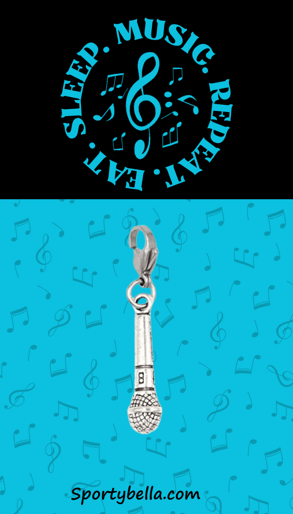 Microphone Charm - Nifty Decor & More