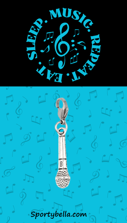 Microphone Charm - Nifty Decor & More