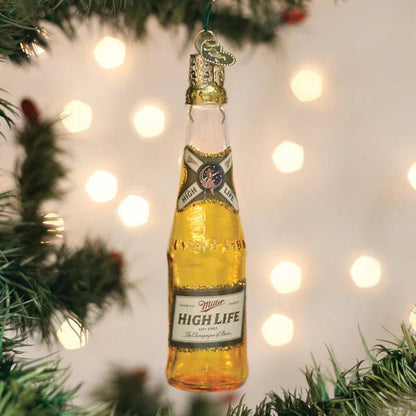 Miller High Life Bottle Ornament - Nifty Decor & More