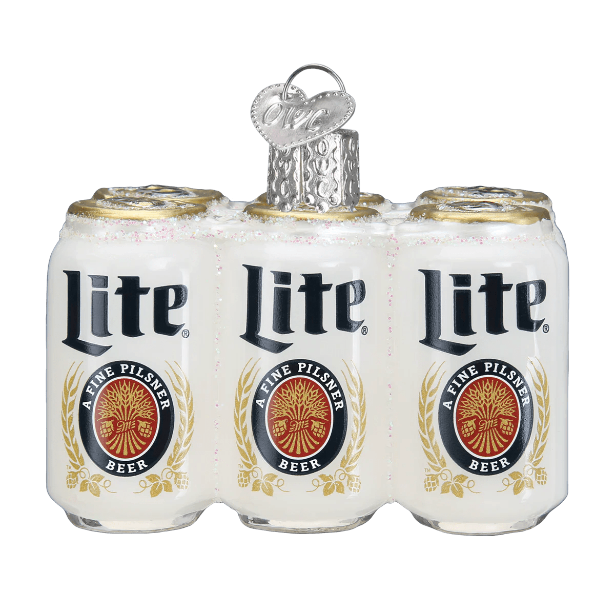 Miller Lite Six Pack Ornament - Nifty Decor & More