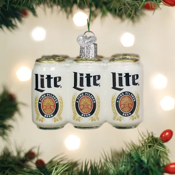 Miller Lite Six Pack Ornament - Nifty Decor & More