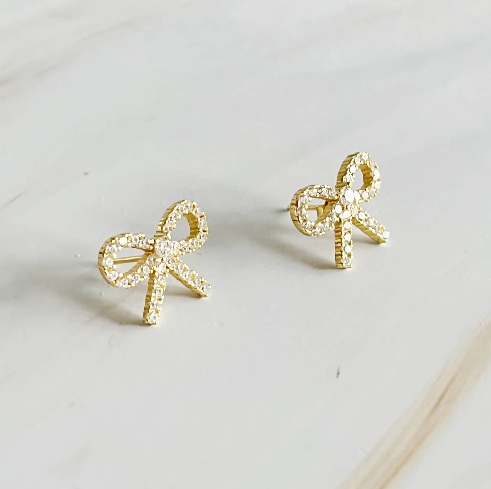 Mini Bow Sterling Silver Earrings, Chic Preppy Style, Everyday Wear, Perfect Gift for Her - Nifty Decor & More