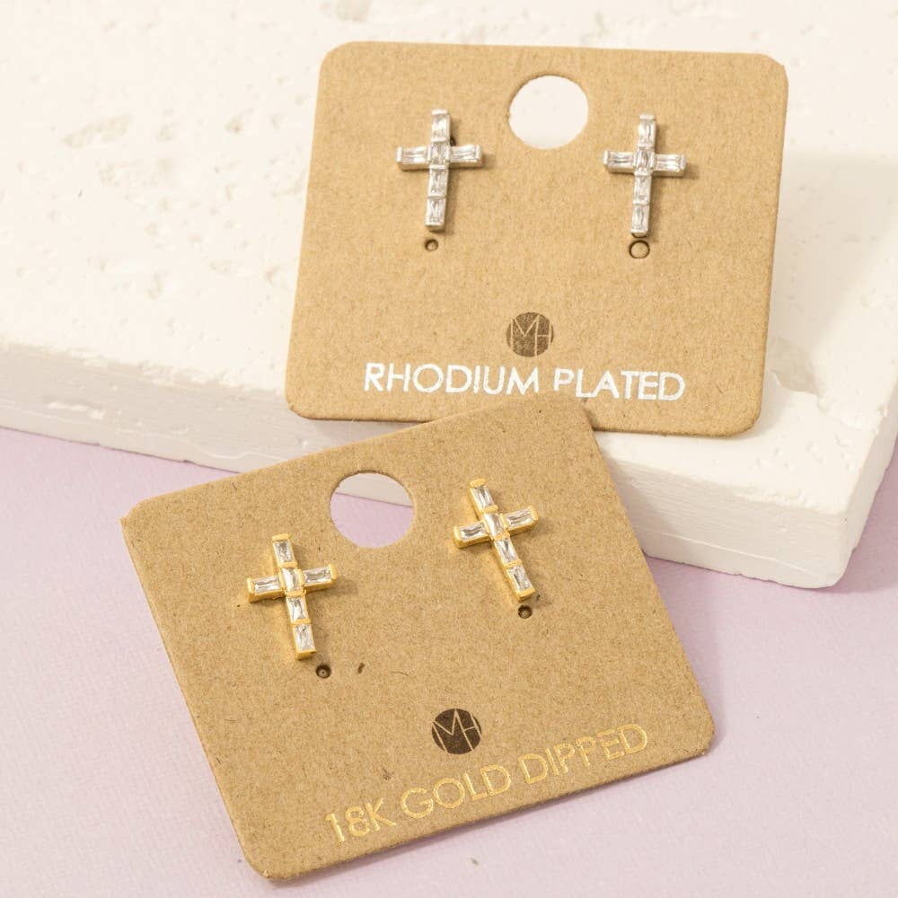 Mini Cross Stud Earrings Faith Earrings