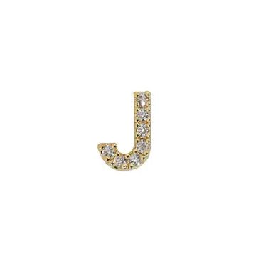 Mini Initial Charm - 8mm 14K Yellow Gold - Plated - Nifty Decor & More
