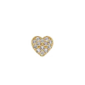 Mini Initial Charm - 8mm 14K Yellow Gold - Plated - Nifty Decor & More