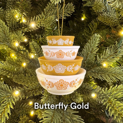 Mini Pyrex-Inspired Bowl Ornament | Retro Christmas Decor - Nifty Decor & More