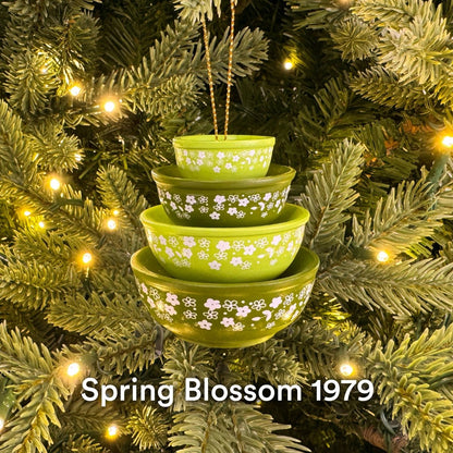 Mini Pyrex-Inspired Bowl Ornament | Retro Christmas Decor - Nifty Decor & More