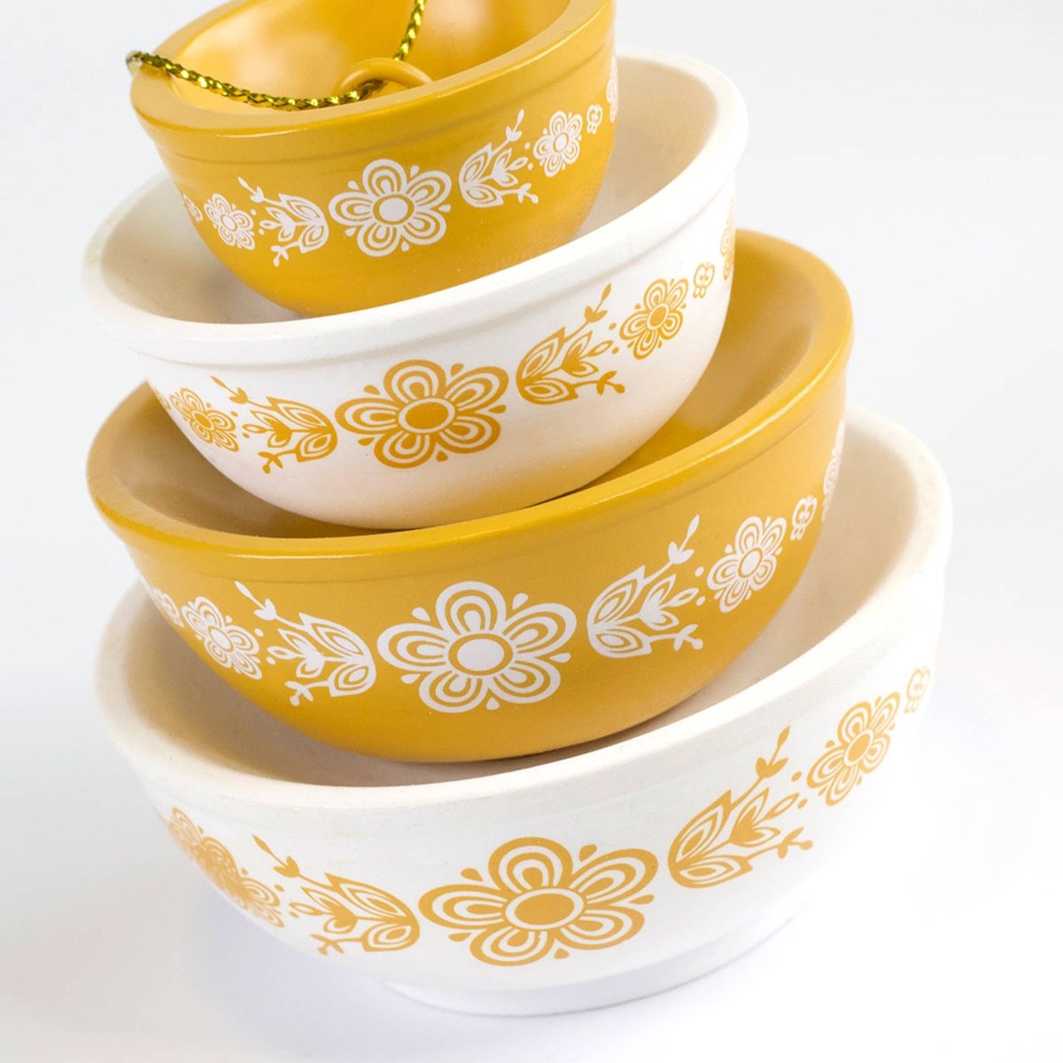 Mini Pyrex-Inspired Bowl Ornament | Retro Christmas Decor - Nifty Decor & More