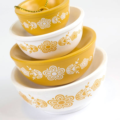 Mini Pyrex-Inspired Bowl Ornament | Retro Christmas Decor - Nifty Decor & More