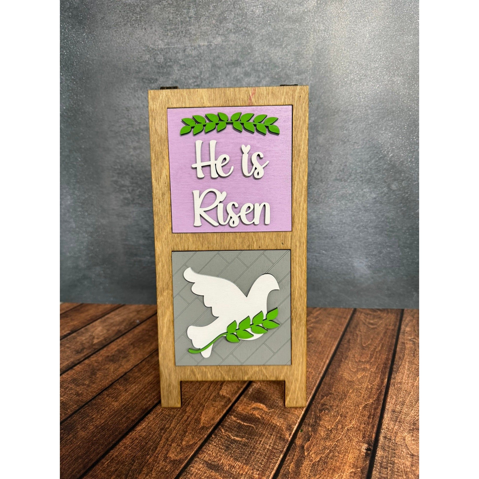 Mini Religious Leaning Sandwich Board Tiles - Set 6 PC Interchangeable Leaning Sandwich Boards
