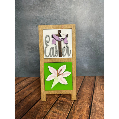 Mini Religious Leaning Sandwich Board Tiles - Set 6 PC Interchangeable Leaning Sandwich Boards