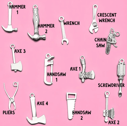 Mini Tool Pendant Charms, Ideal Crafting Jewelry for Tool Lovers Gift - Nifty Decor & More