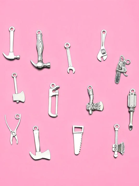 Mini Tool Pendant Charms, Ideal Crafting Jewelry for Tool Lovers Gift - Nifty Decor & More