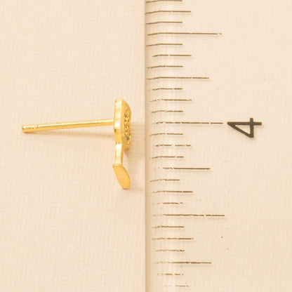Mini Wine Glass Studs | Gold Dipped Sparkling Earrings - Nifty Decor & More