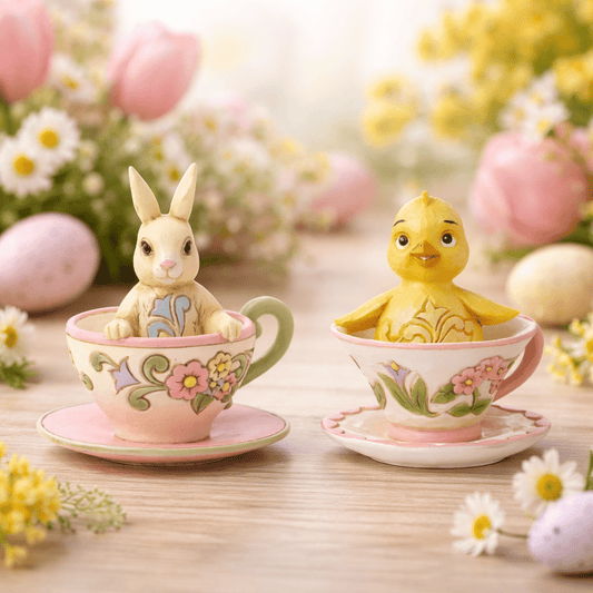 Miniature Bunny in Teacup - Nifty Decor & More