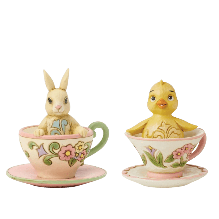 Miniature Bunny in Teacup - Nifty Decor & More