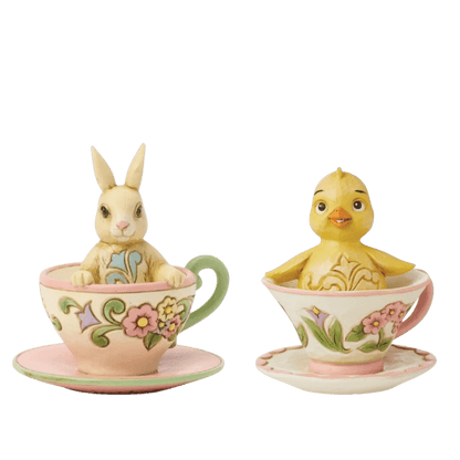 Miniature Bunny in Teacup - Nifty Decor & More