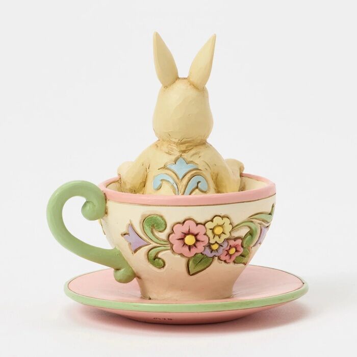 Miniature Bunny in Teacup - Nifty Decor & More