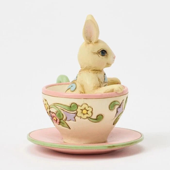 Miniature Bunny in Teacup - Nifty Decor & More