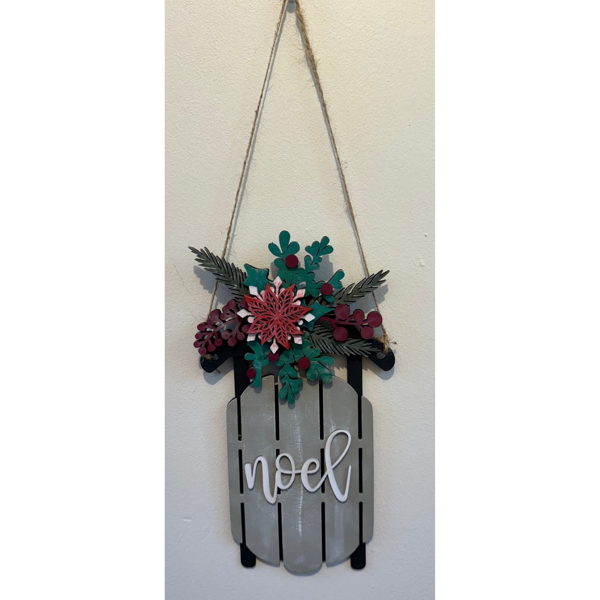 Mistletoe & Holly Sled