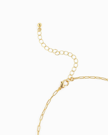 MOP Clover Triple Charm Necklace