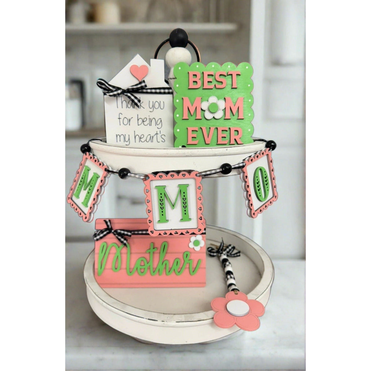 Mother's Day Tiered Tray - Nifty Decor & More