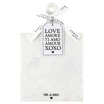 Mr. & Mrs. Marble Board with Handle - Nifty Decor & More