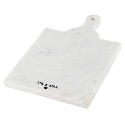 Mr. & Mrs. Marble Board with Handle - Nifty Decor & More