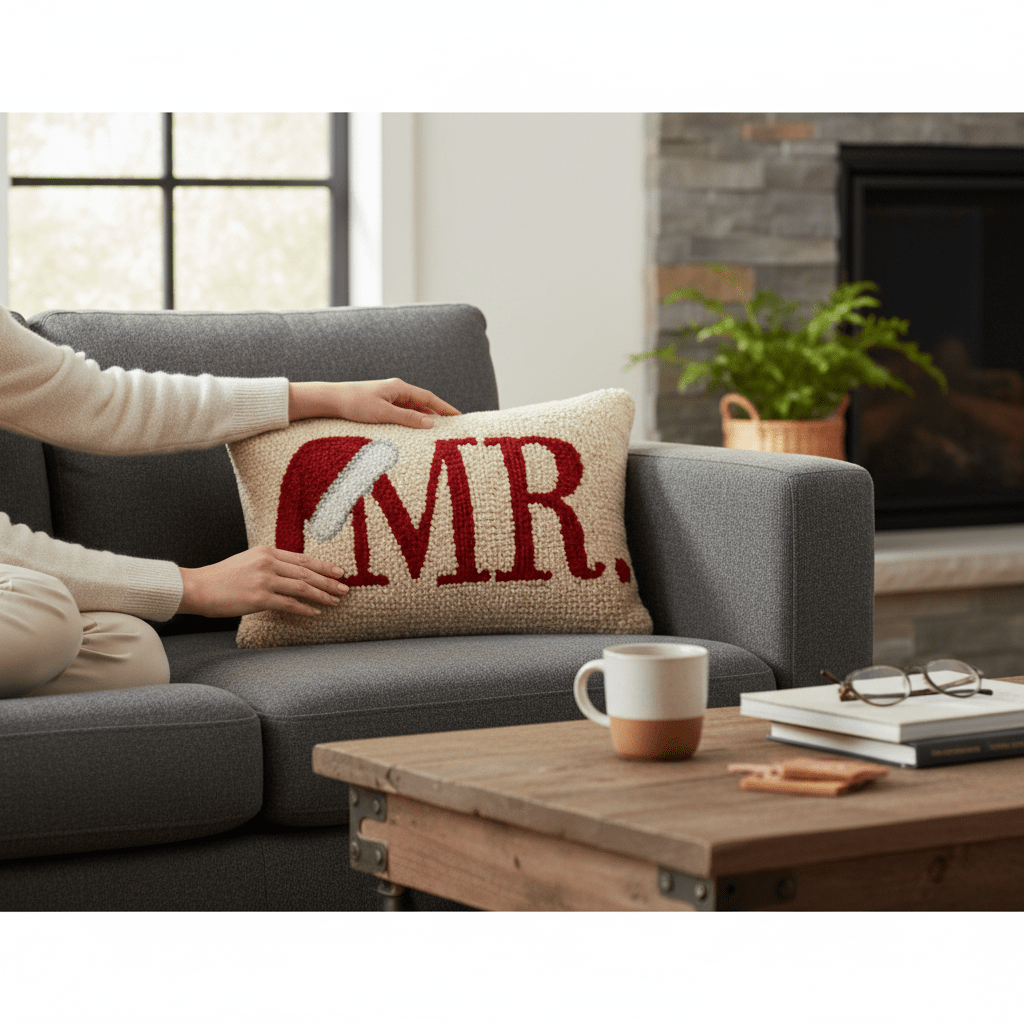 Mr. Santa Hook Pillow - Nifty Decor & More