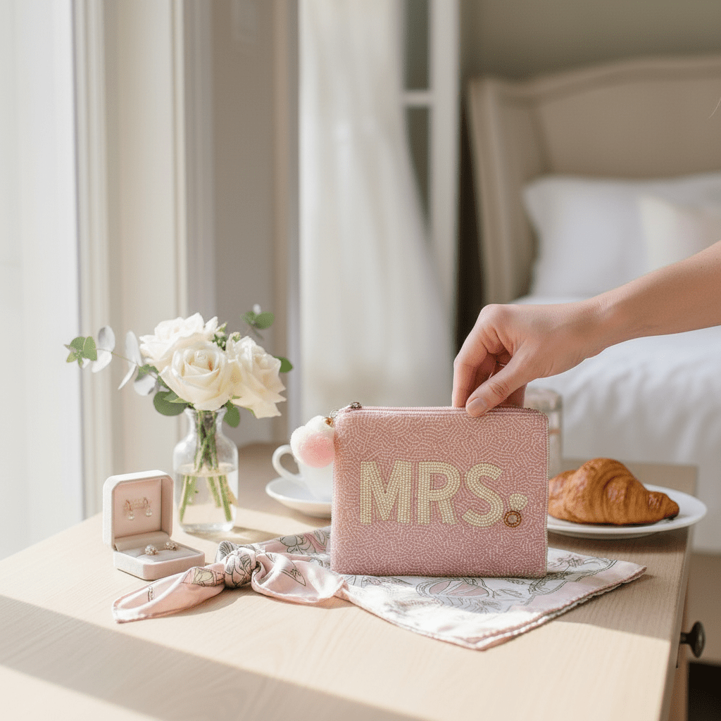 Mrs. Beaded Coin Pouch - Nifty Decor & More