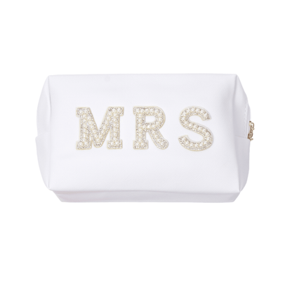 Mrs. Bridal Beauty Cosmetics Pouch - Makeup Bag for Brides - Nifty Decor & More