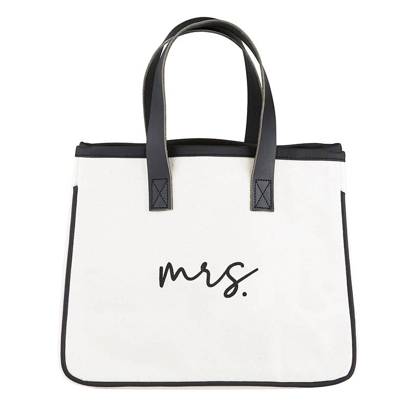 Mrs. - Mini Canvas Tote - Nifty Decor & More