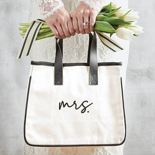 Mrs. - Mini Canvas Tote - Nifty Decor & More
