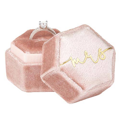 Mrs. Velvet Ring Box Supplies