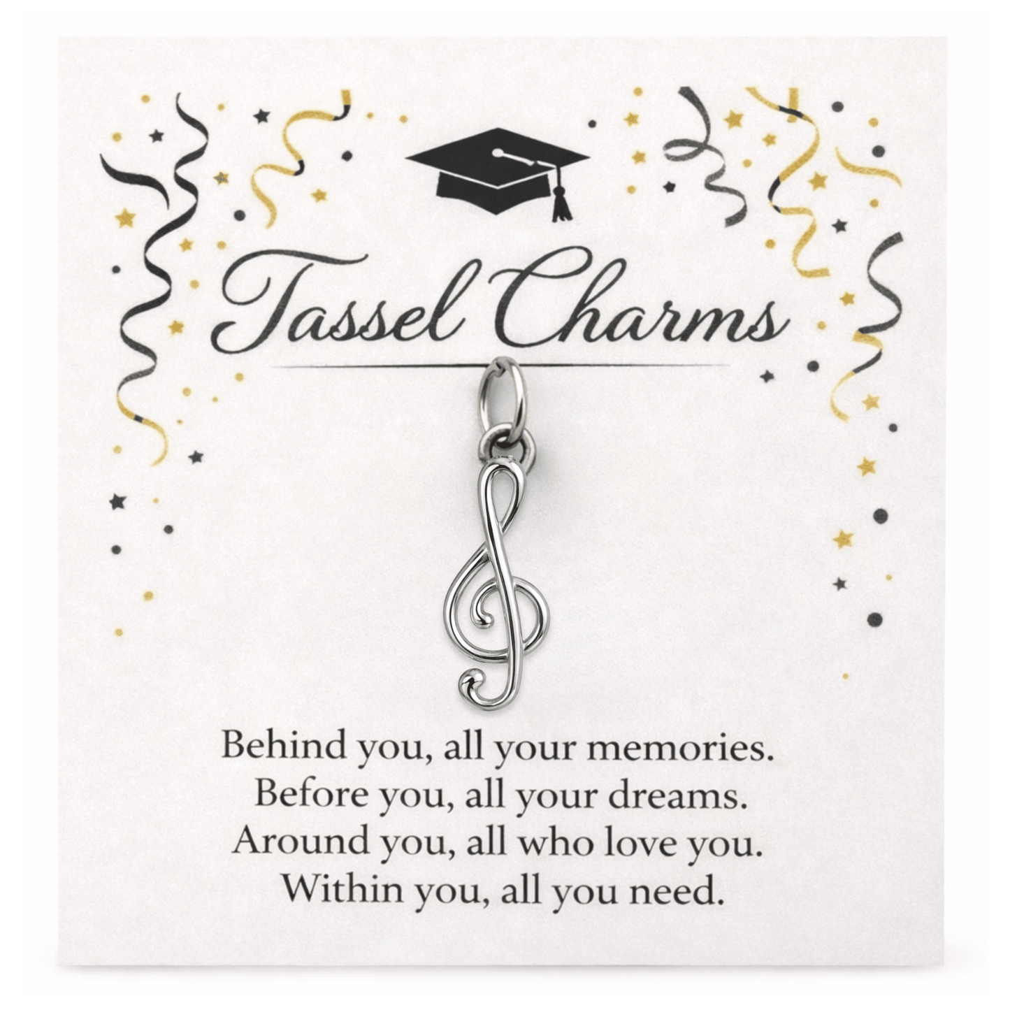 Music Graduation Tassel Charm - Nifty Decor & More