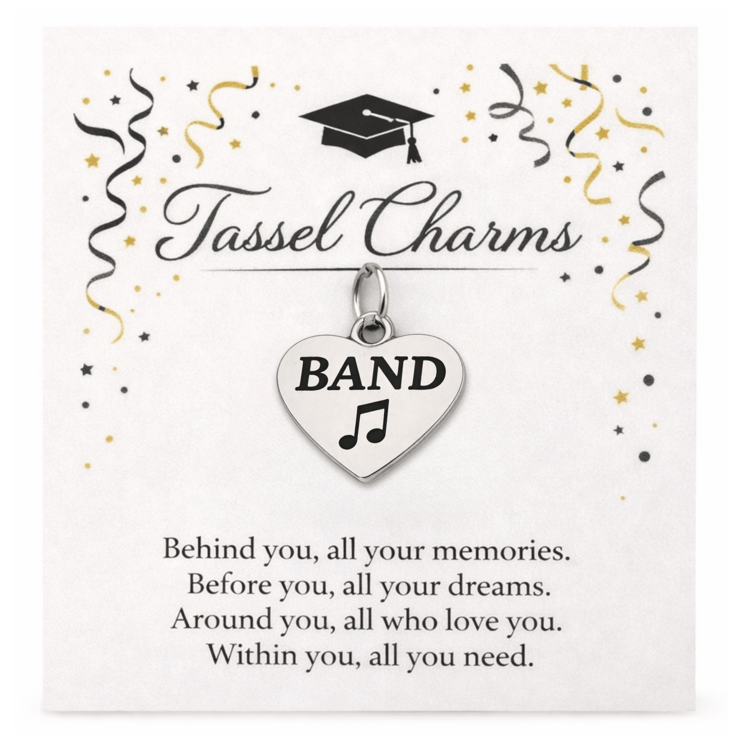Music Graduation Tassel Charm - Nifty Decor & More