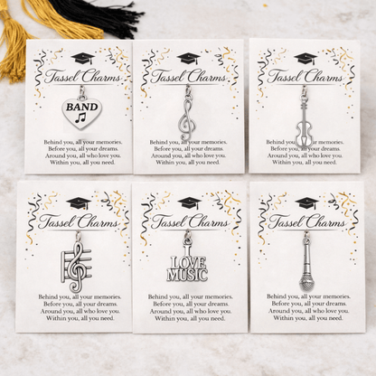Music Graduation Tassel Charm - Nifty Decor & More