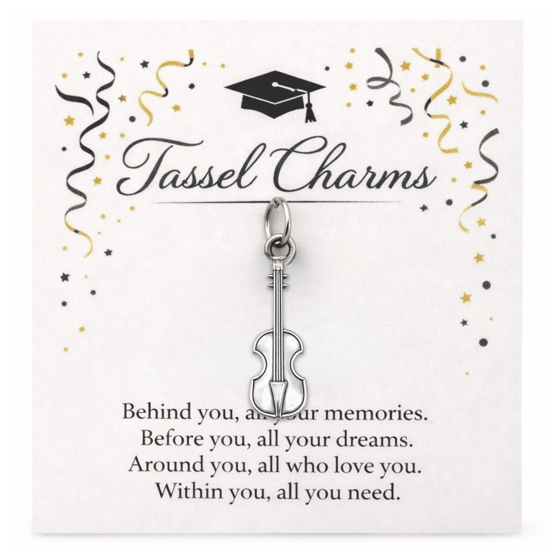 Music Graduation Tassel Charm - Nifty Decor & More