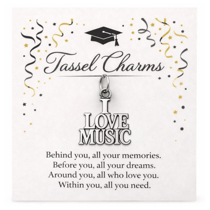 Music Graduation Tassel Charm - Nifty Decor & More