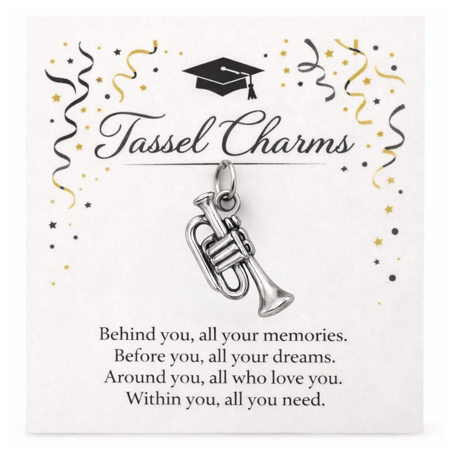 Music Graduation Tassel Charm - Nifty Decor & More