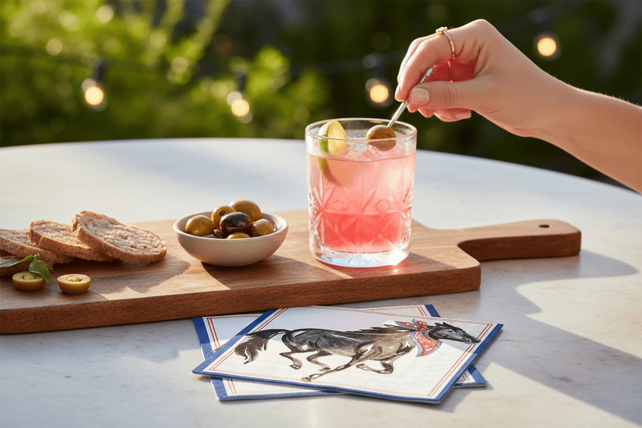 Mustang with Bandana Hometown Pride Cocktail Napkins (20 Ct) - Nifty Decor & More